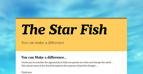 The Star Fish