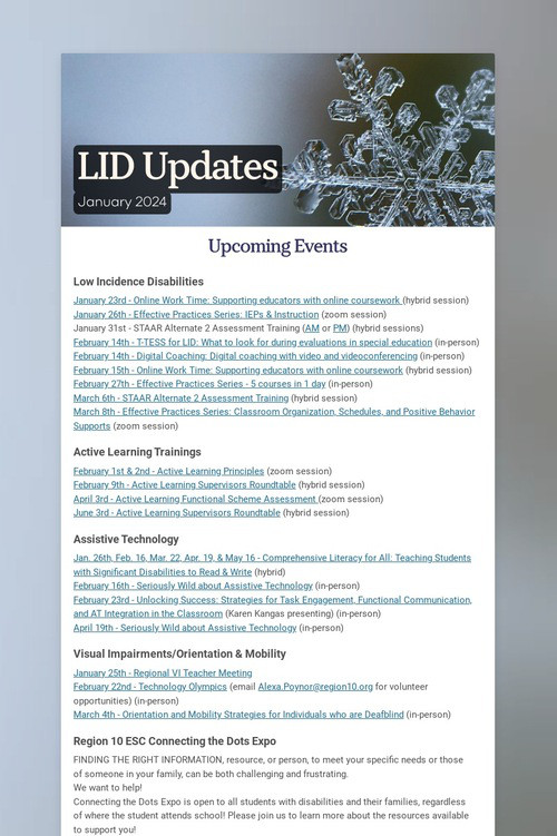LID Updates