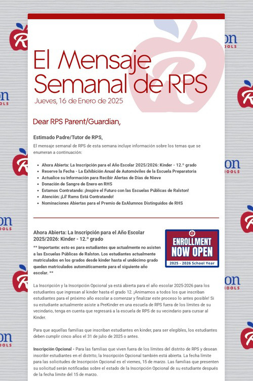 El Mensaje Semanal de RPS