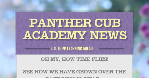 Panther Cub Academy News