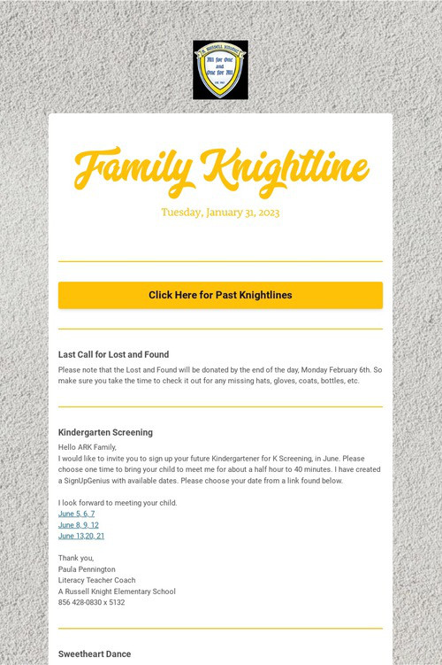 Family Knightline
