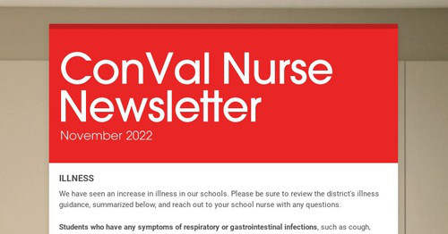 ConVal Nurse Newsletter
