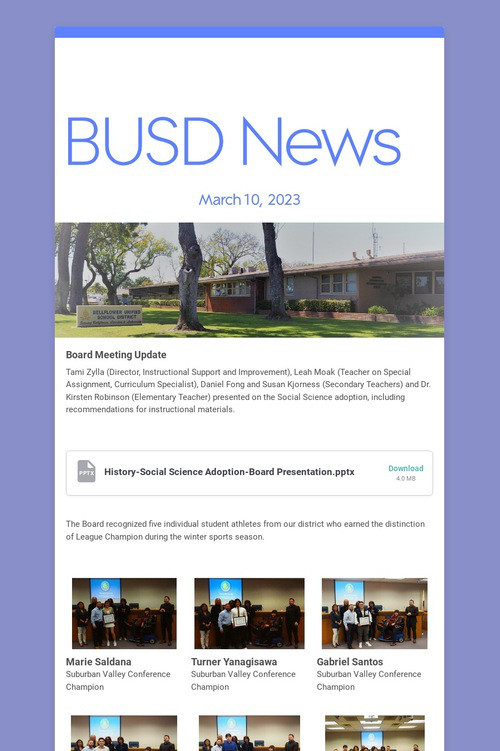 BUSD News