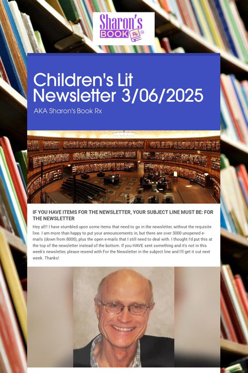Children's Lit Newsletter 3/06/2025