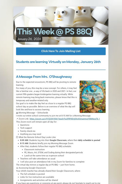 This Week @ PS 88Q