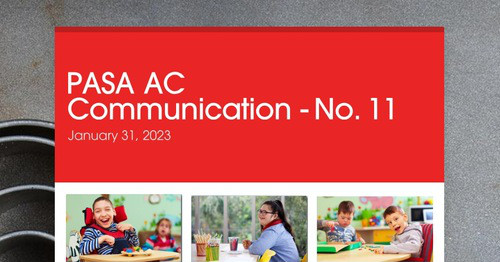 PASA AC Communication - No. 11
