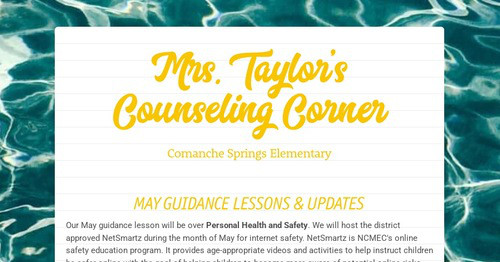 Mrs. Taylor's Counseling Corner