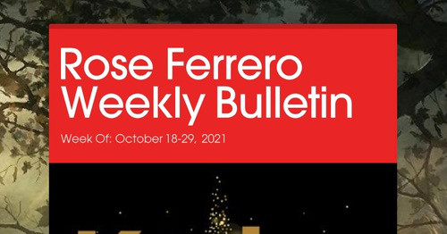Rose Ferrero Weekly Bulletin