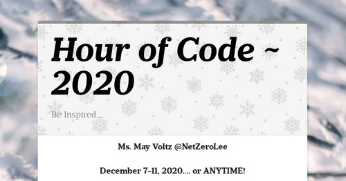 Hour of Code ~ 2020