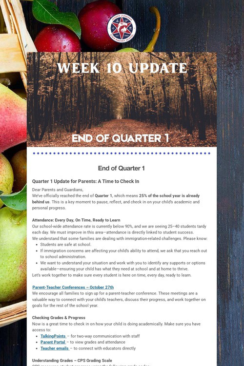 Week 10 Updates