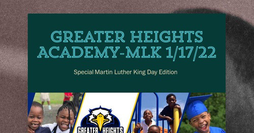Greater Heights Academy-MLK 1/17/22