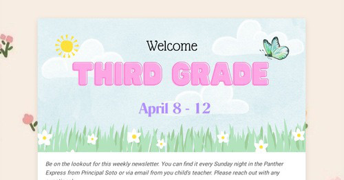 Third Grade Weekly Updates