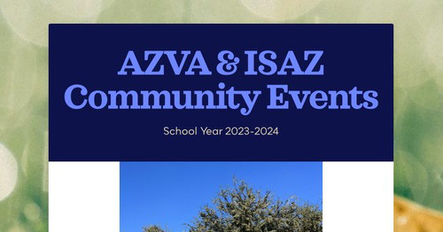 AZVA & ISAZ Community Events