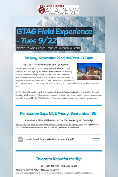 GTA6 Field Experience - Tues 9/22