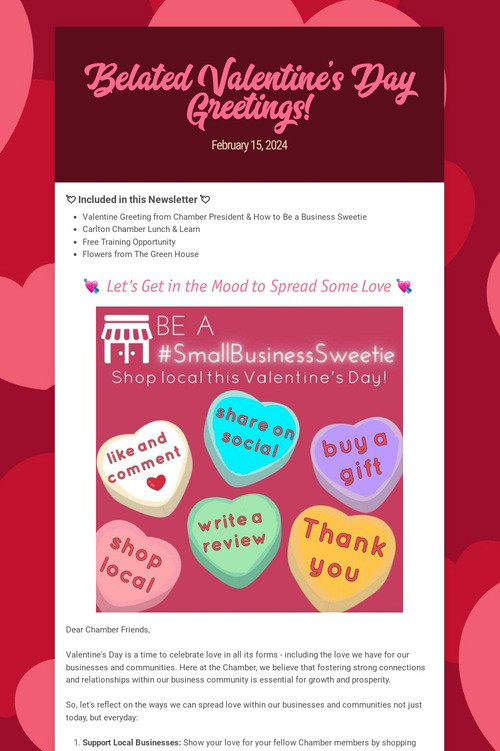 Belated Valentine's Day Greetings!