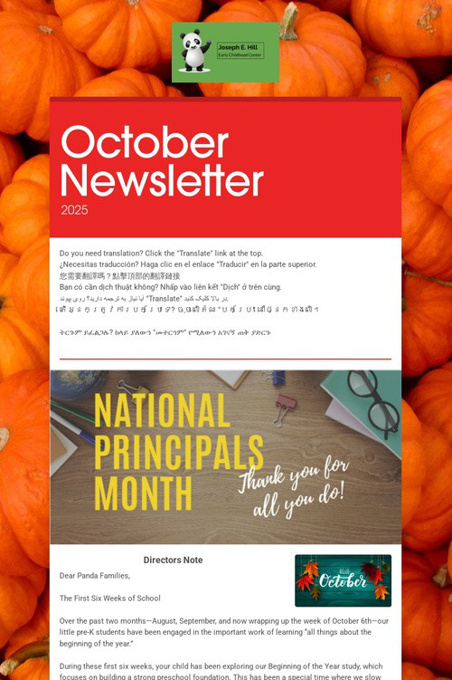 October Newsletter