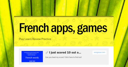 French apps, games