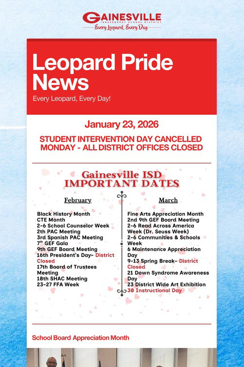 Leopard Pride News