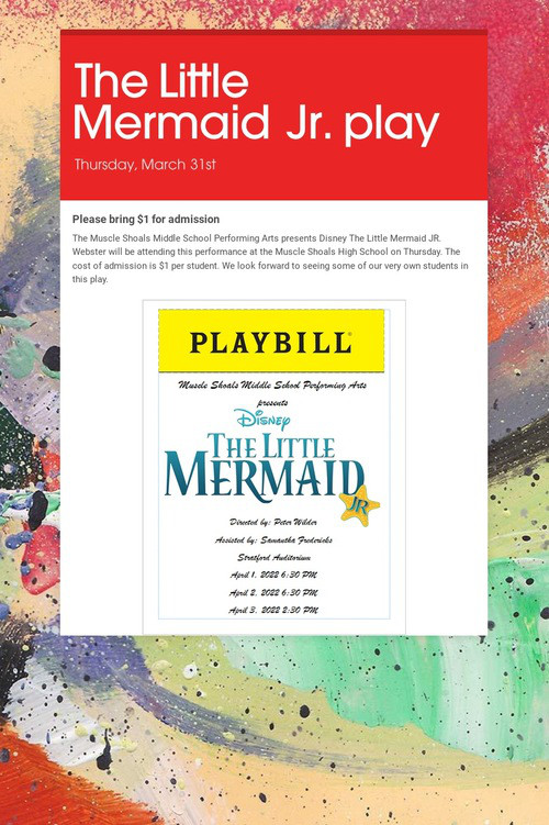 The Little Mermaid Jr. play