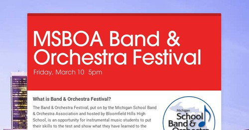 MSBOA Band & Orchestra Festival