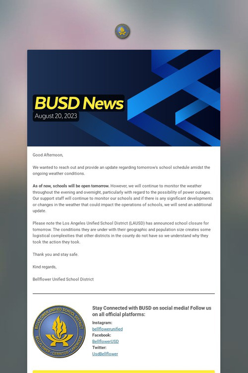 BUSD News