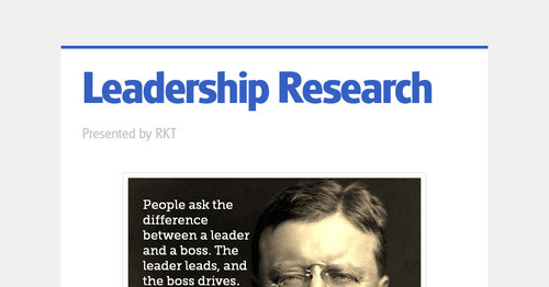 Leadership Research