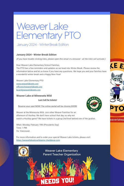Weaver Lake Elementary PTO