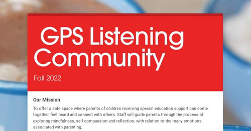 GPS Listening Community