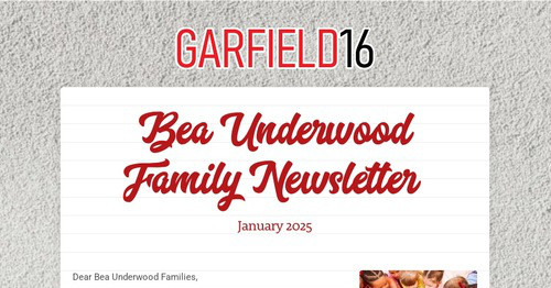 Bea Underwood Family Newsletter