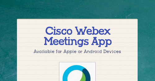 Cisco Webex Meetings App