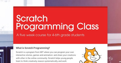 Scratch Programming Class | Smore Newsletters