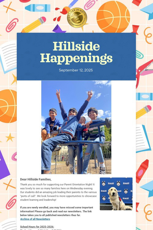 Hillside Happenings