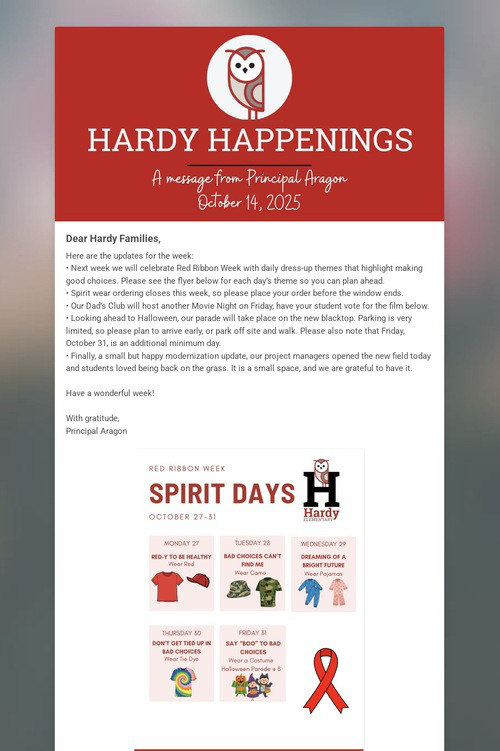 Hardy Happenings