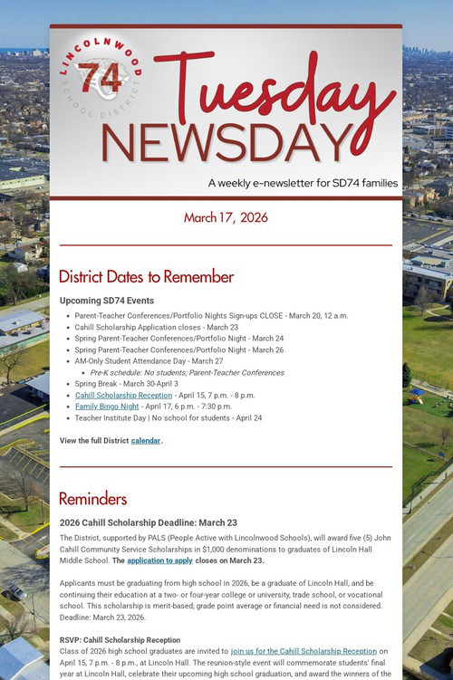 Tuesday Newsday