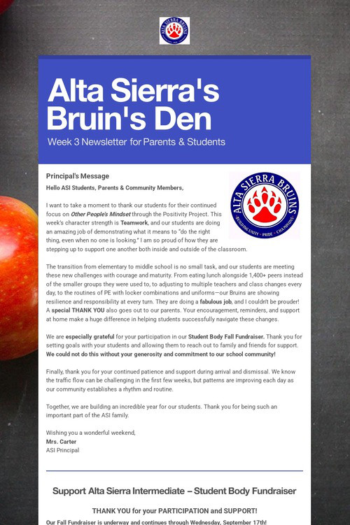 Alta Sierra's Bruin's Den
