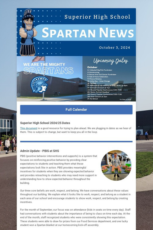 SHS Family News