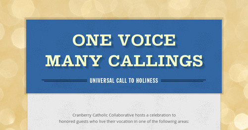 One Voice Many Callings
