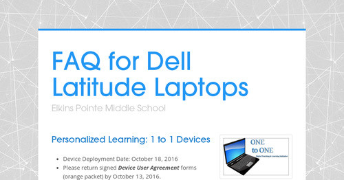 FAQ for Dell Latitude Laptops