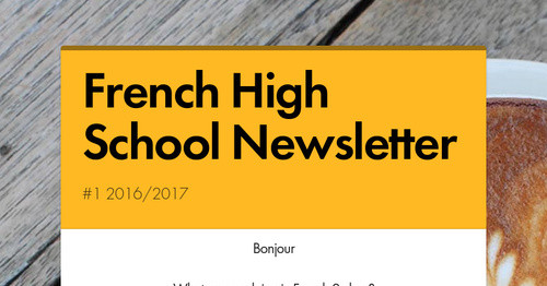 French High School Newsletter