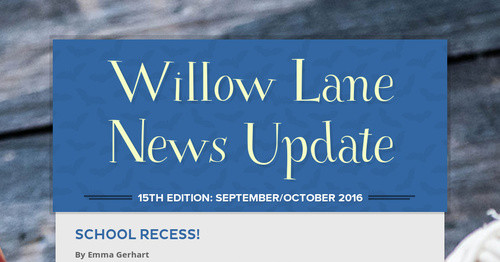 Willow Lane News Update