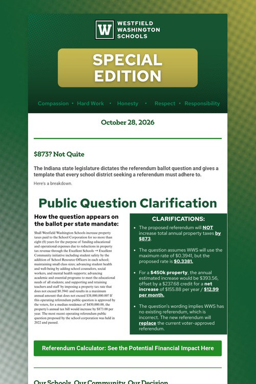 Special Edition 10/28/2026