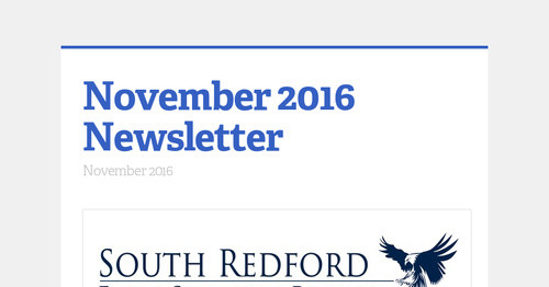 November 2016 Newsletter