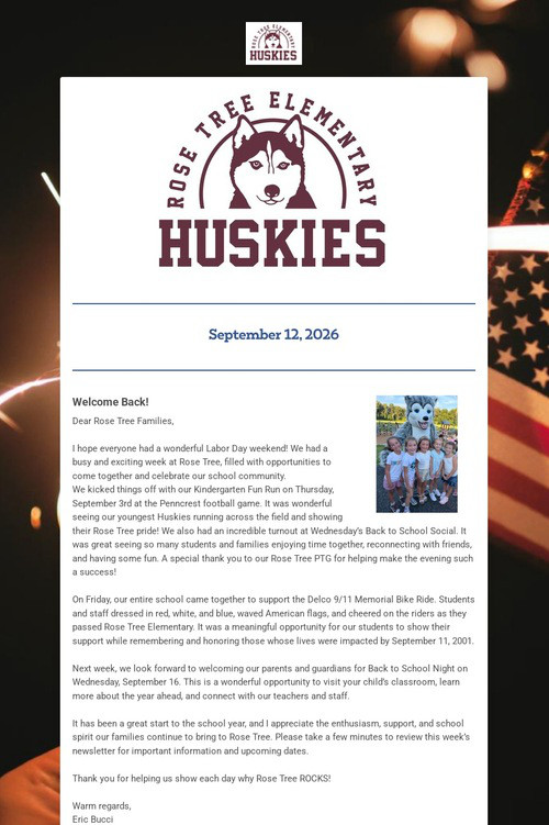 Rose Tree Elementary Weekly Update