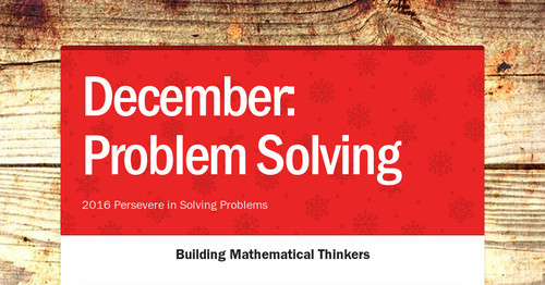 December: Problem Solving