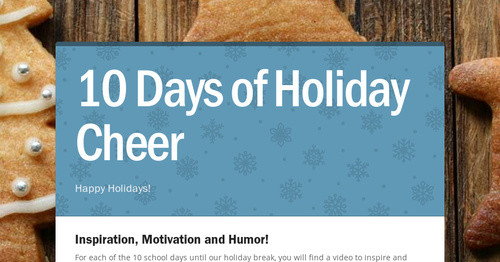 10 Days of Holiday Cheer