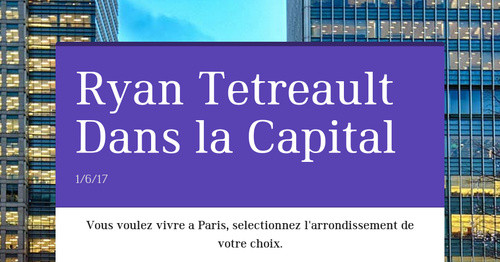 Ryan Tetreault Dans la Capital