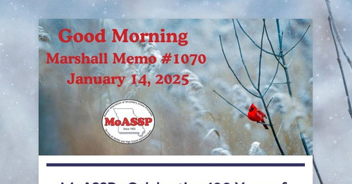 MARSHALL MEMO #1070, Jan. 14, 2025