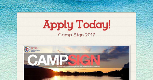 Calling All Campers & Counselors!