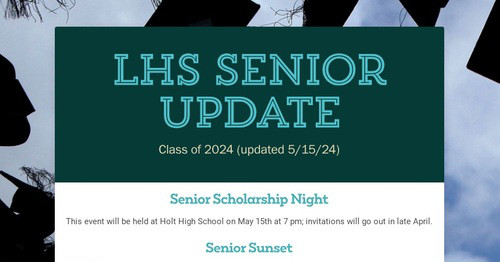 LHS Senior Update