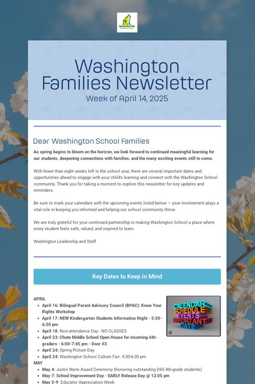Washington Families Newsletter